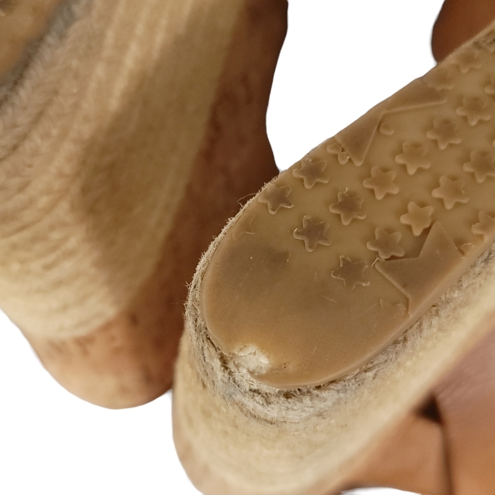 Jimmy Choo Tan Vachetta Leather Wedges​ 42 - Flawed Gem! - Picture 16 of 16